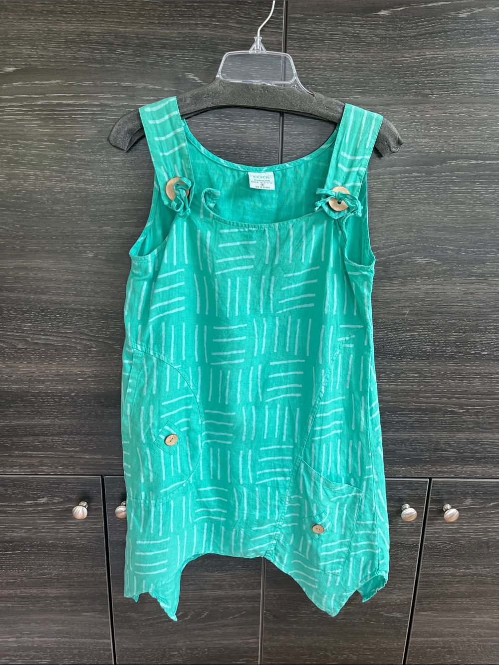 CLICK by Color Me Cotton Linen Tunic S